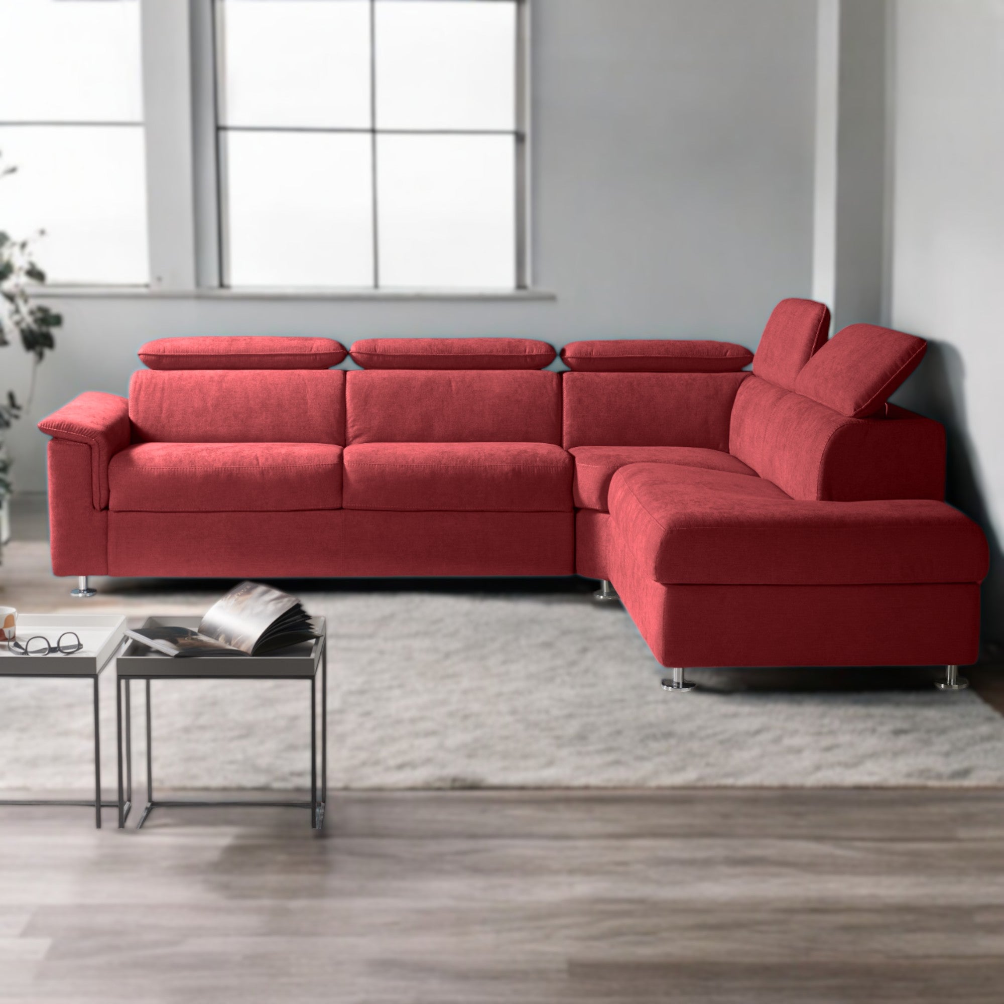 Rosso Lava / Memory / Matrimoniale Alla Francese (140 cm)